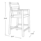 Beka Counter Stool with Armrest