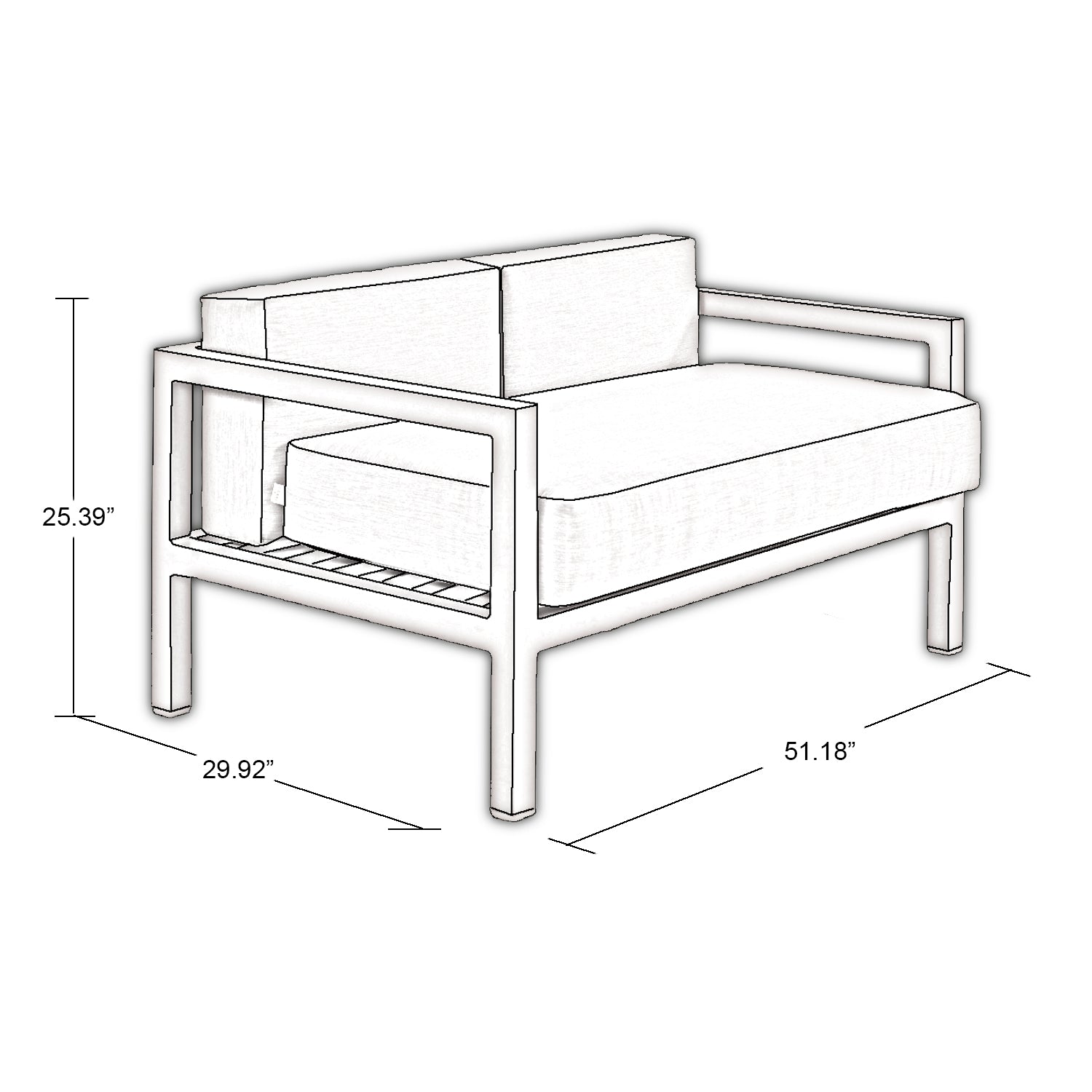 Tulum Love Seat