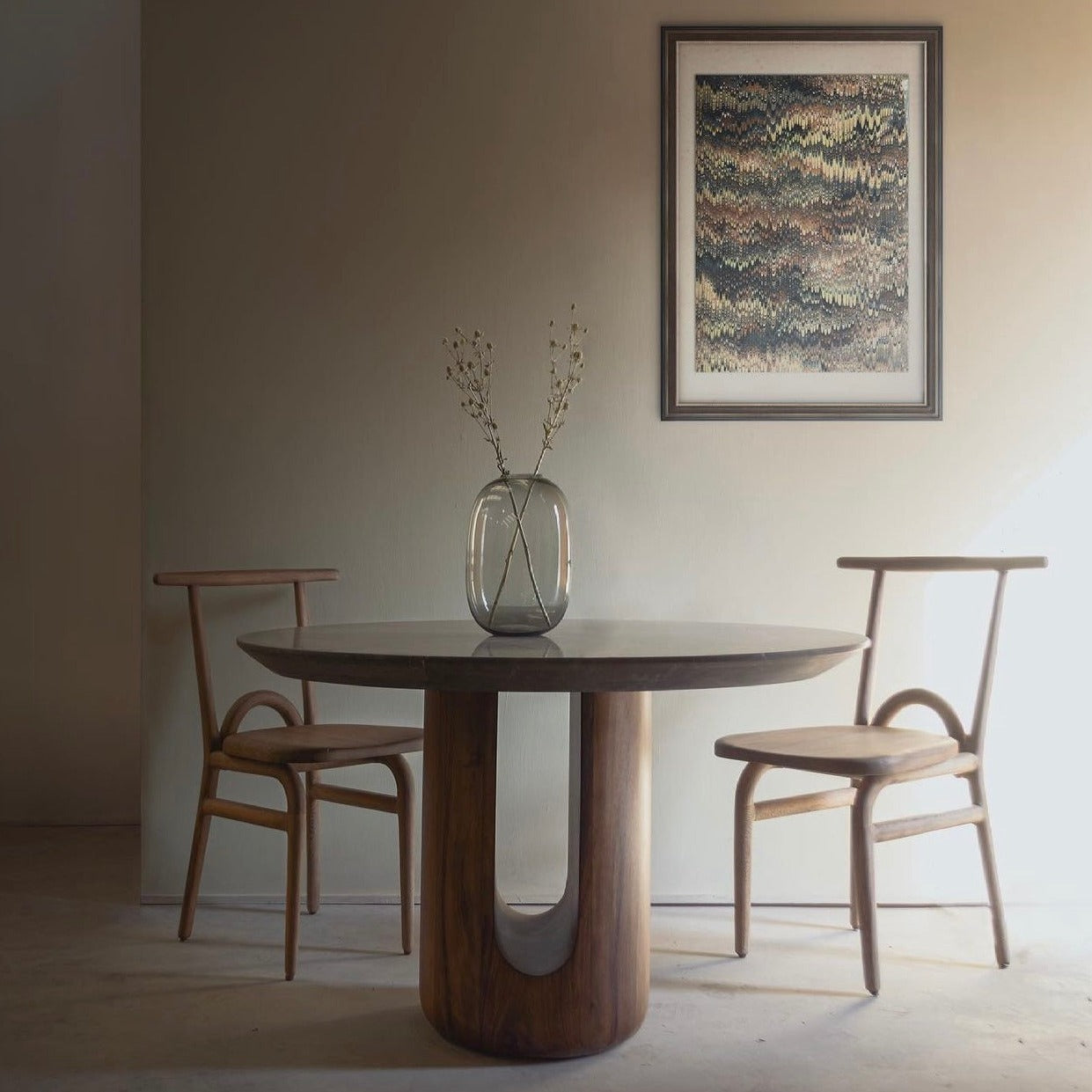 Antaro Black Marble Dining Table