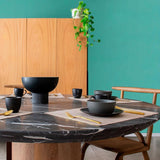 Antaro Black Marble Dining Table