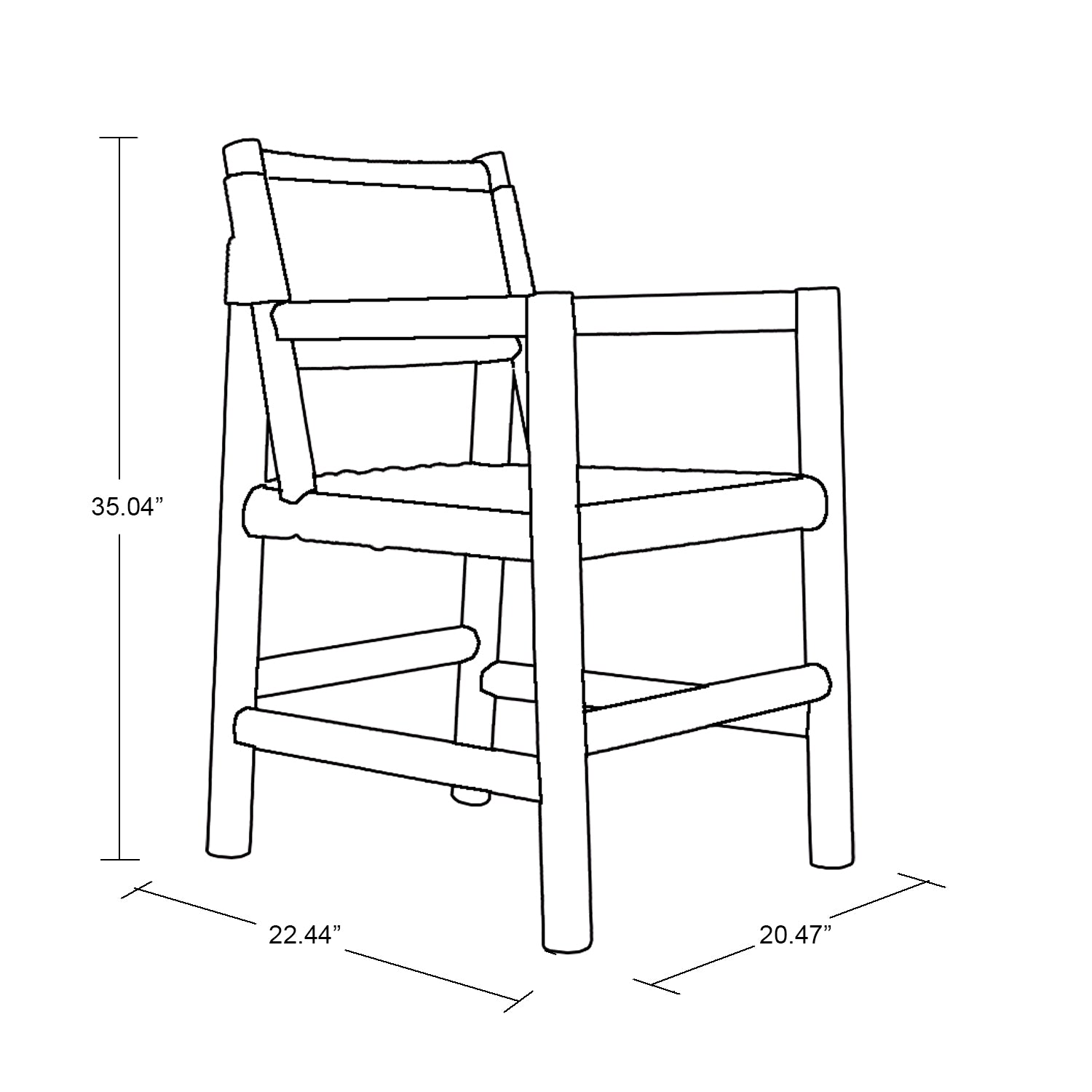 Beka Dining Chair with Armrest