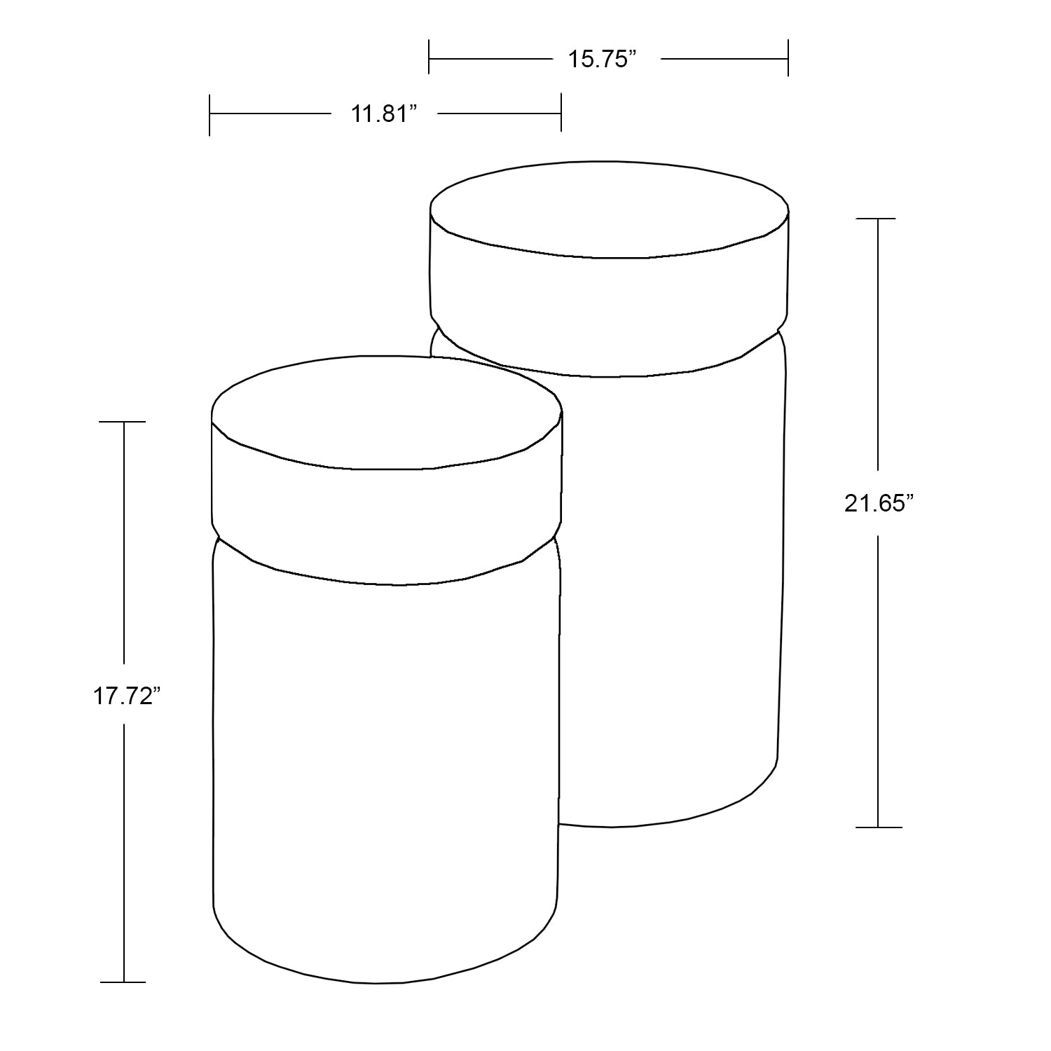 Cilindro Side Table