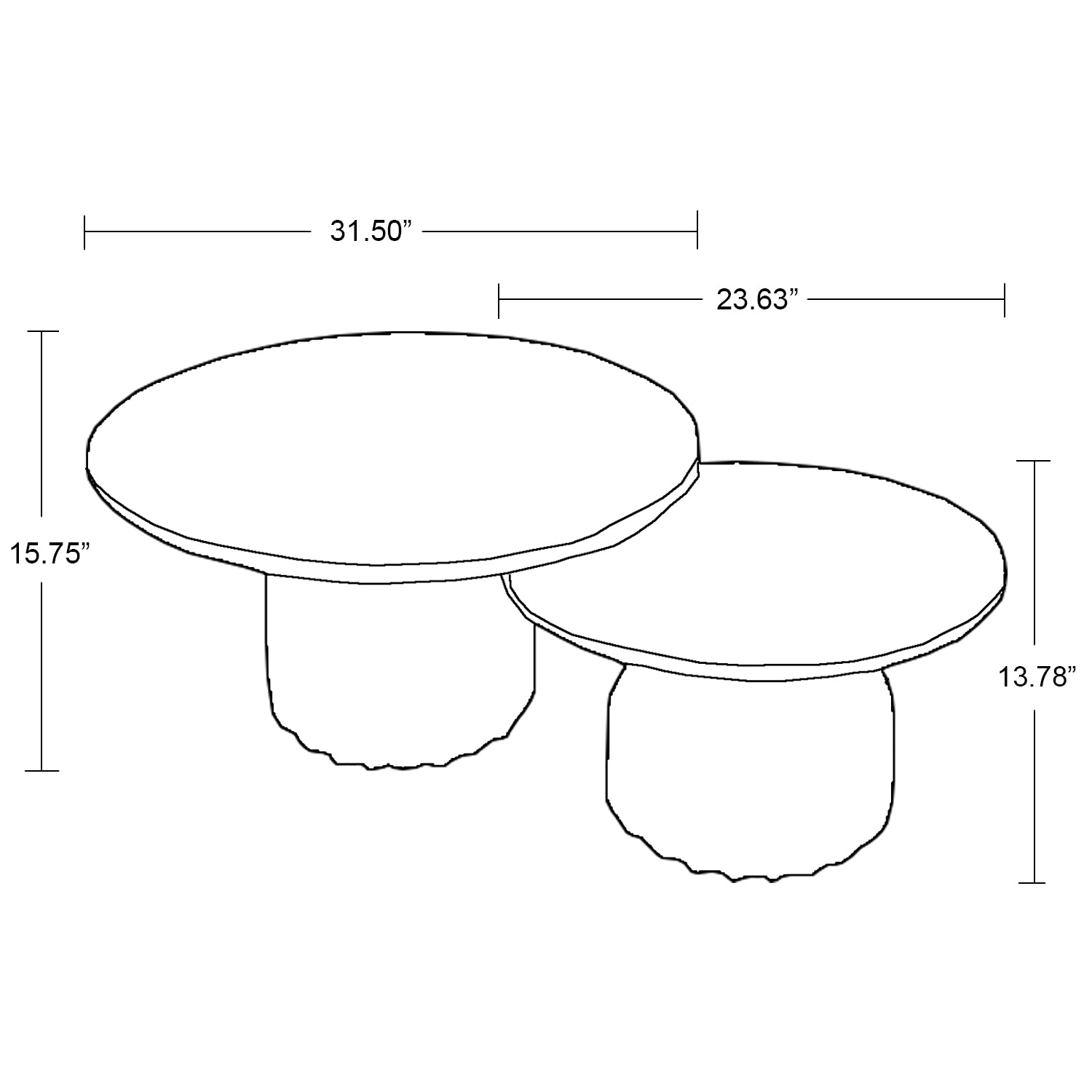 Garrafas Desconchada Side Table