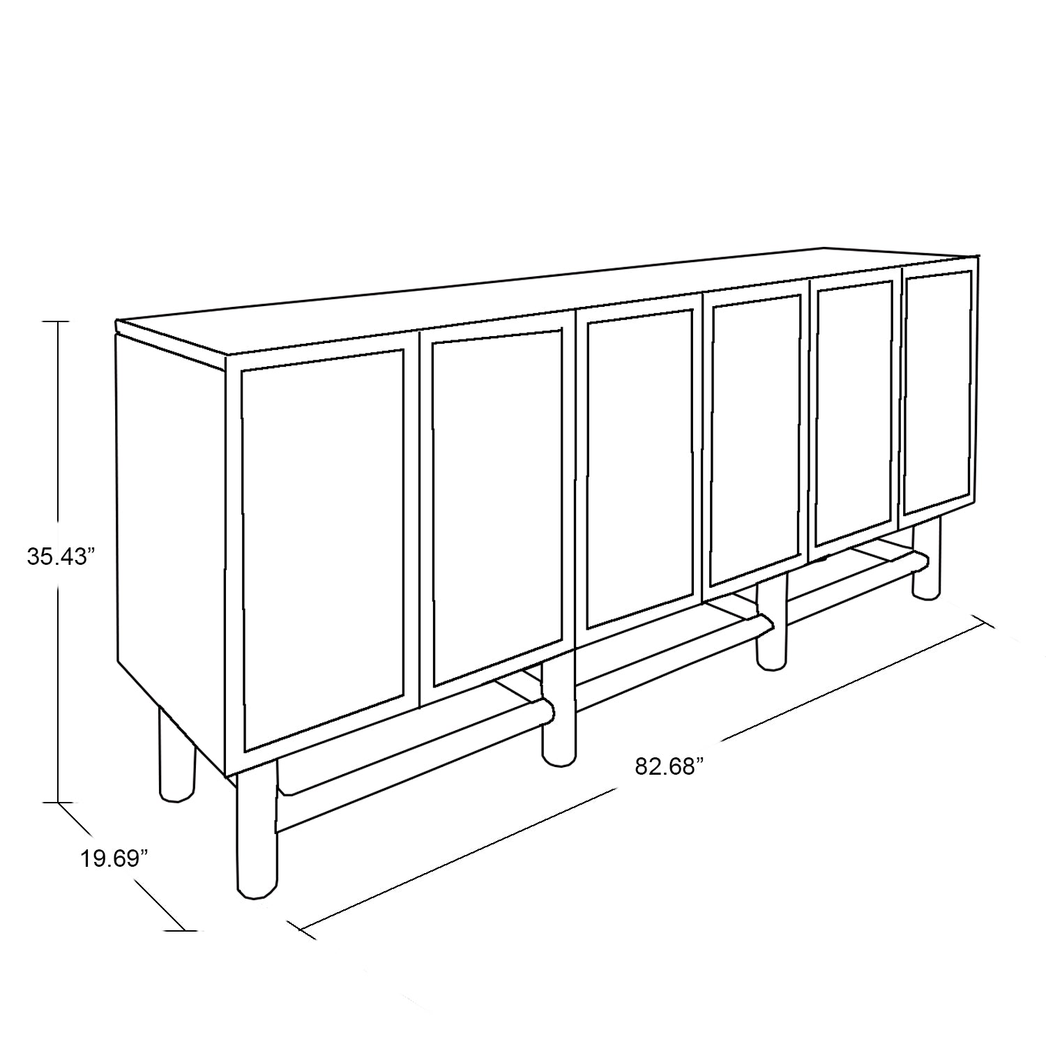 Maria Piedad Horizontal Sideboard