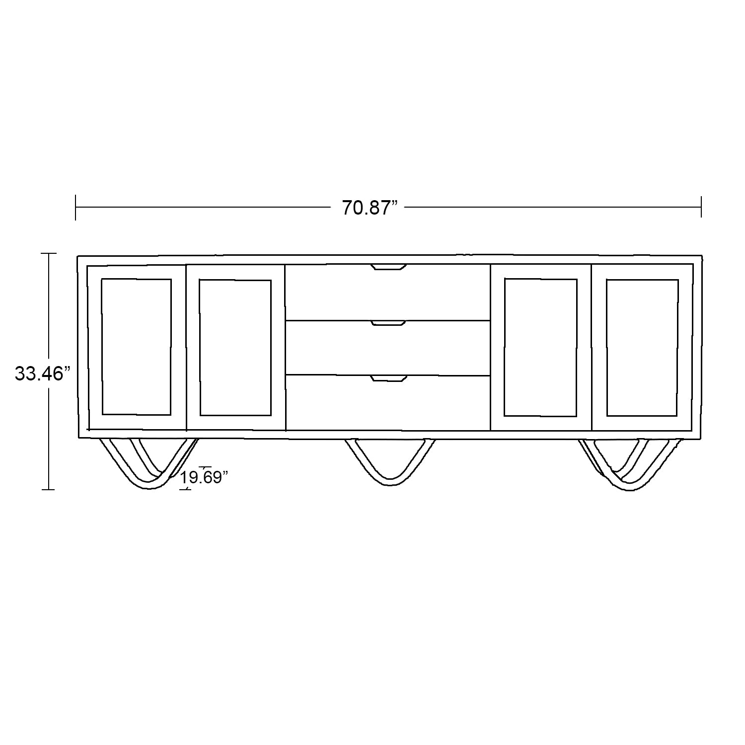 Oval Sideboard