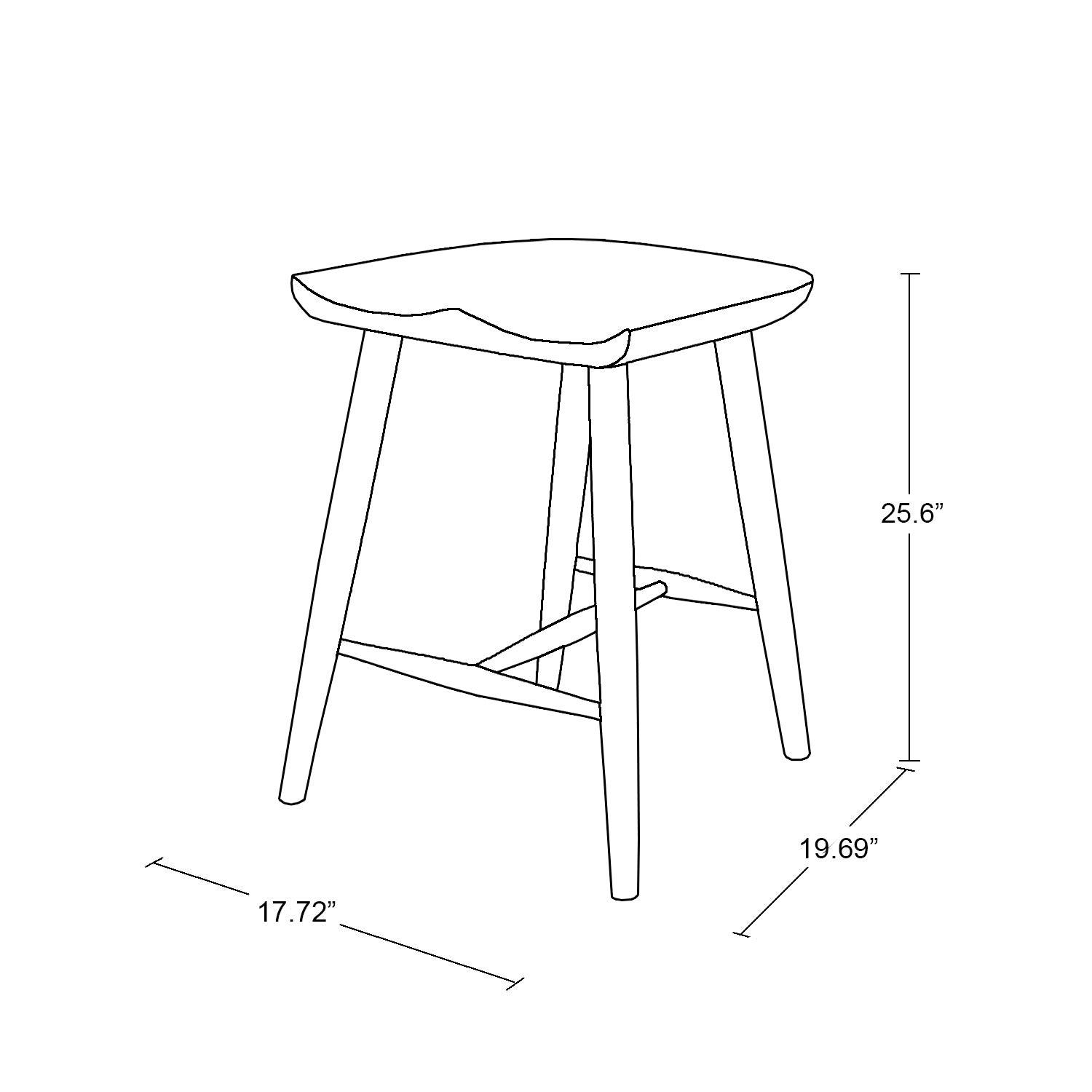 Shovel Counter Stool